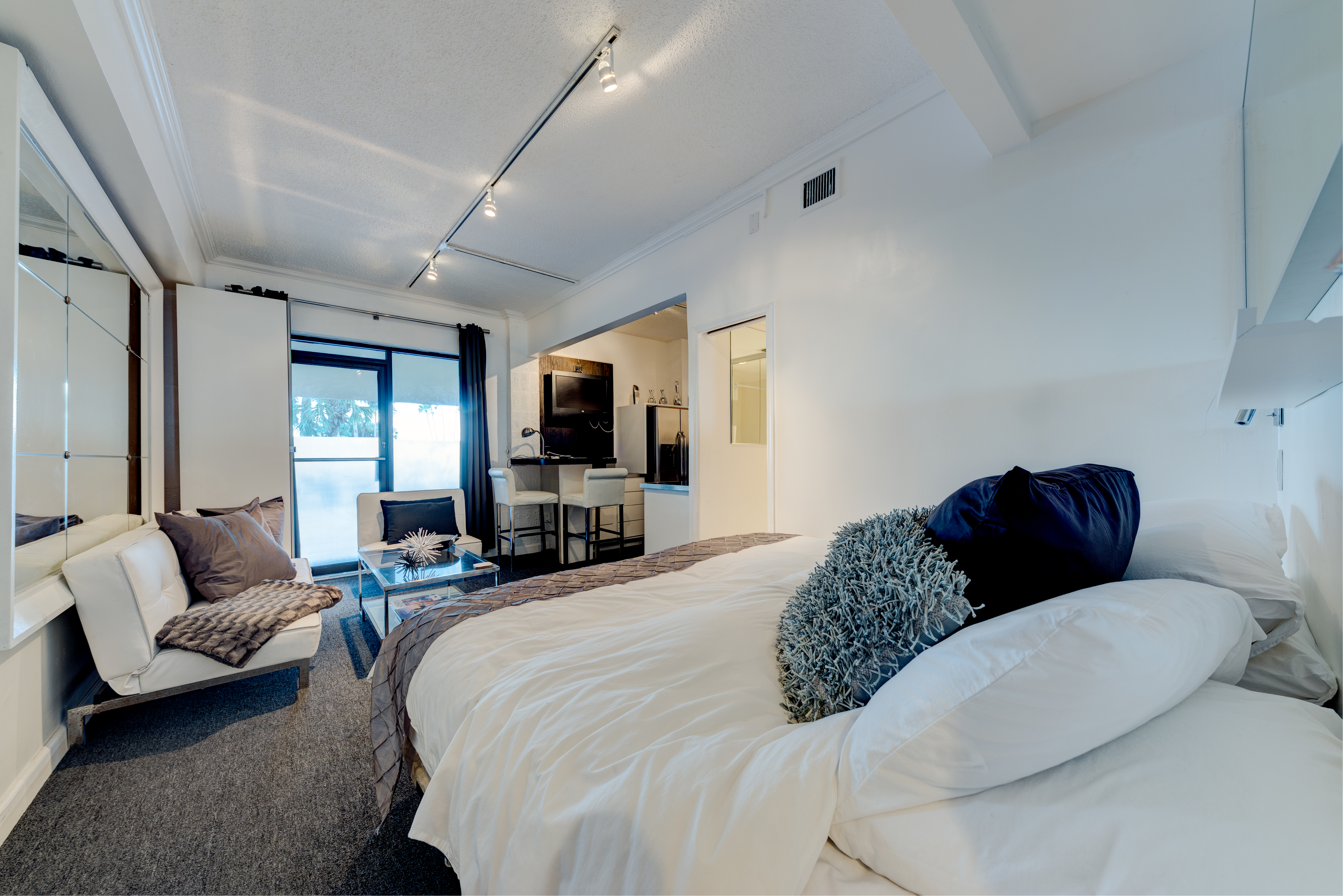 South beach miami drone view