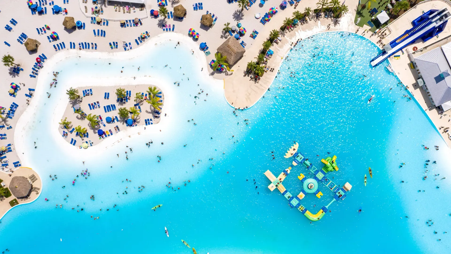 South beach miami drone view