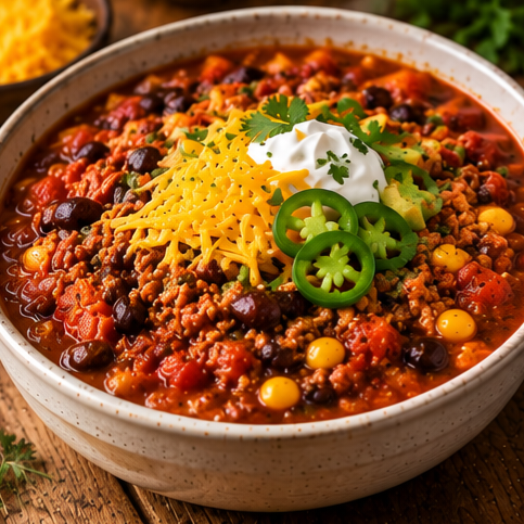 Turkey and black bean chili