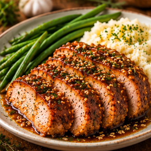 Honey garlic pork tenderloin
