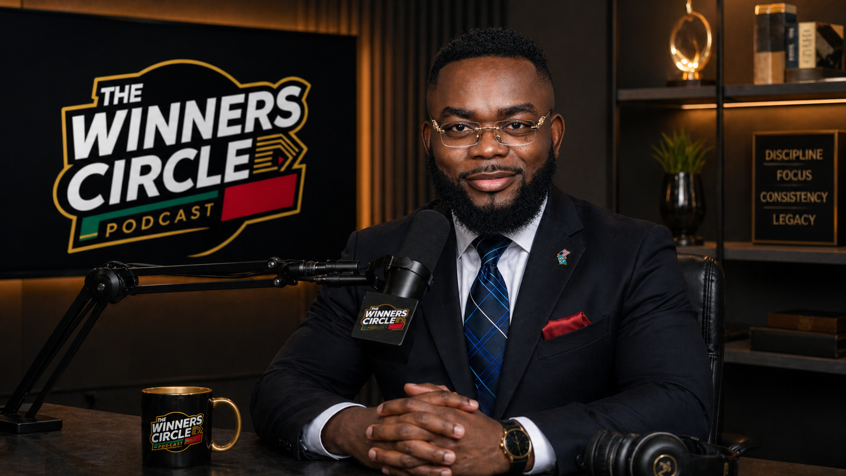 Jay Adewole, host of The Winners Circle Podcast