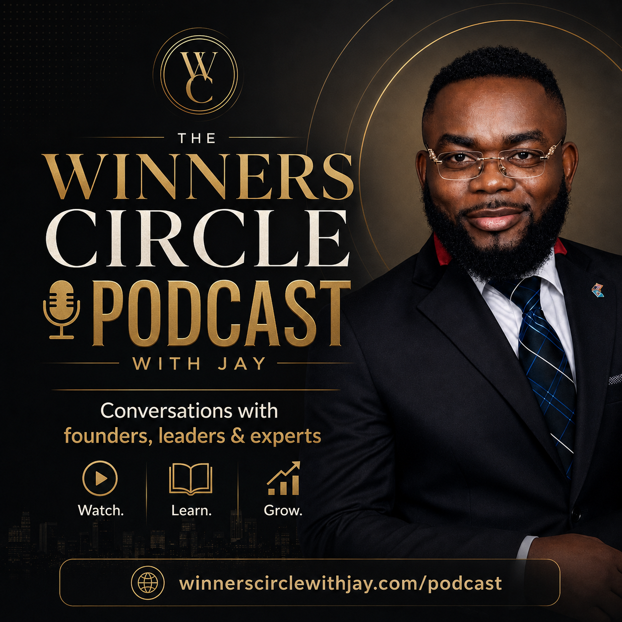 Olanrewaju Jay Adewole — business coach, strategist, author and host of The Winners Circle Podcast