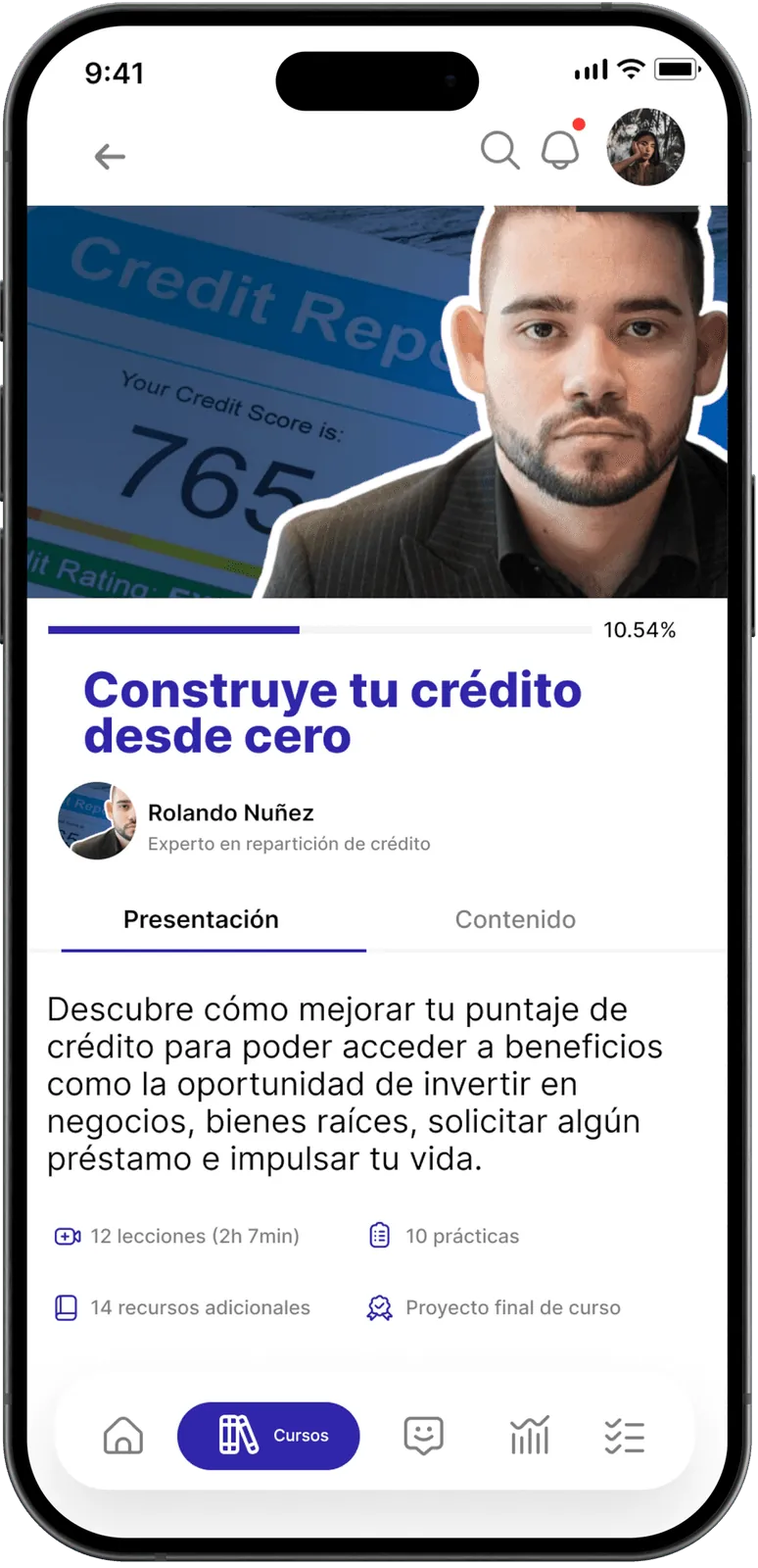 Curso de crédito en la app de Truth Finance