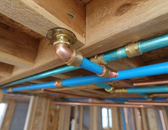 new water lines in Pensacola basement