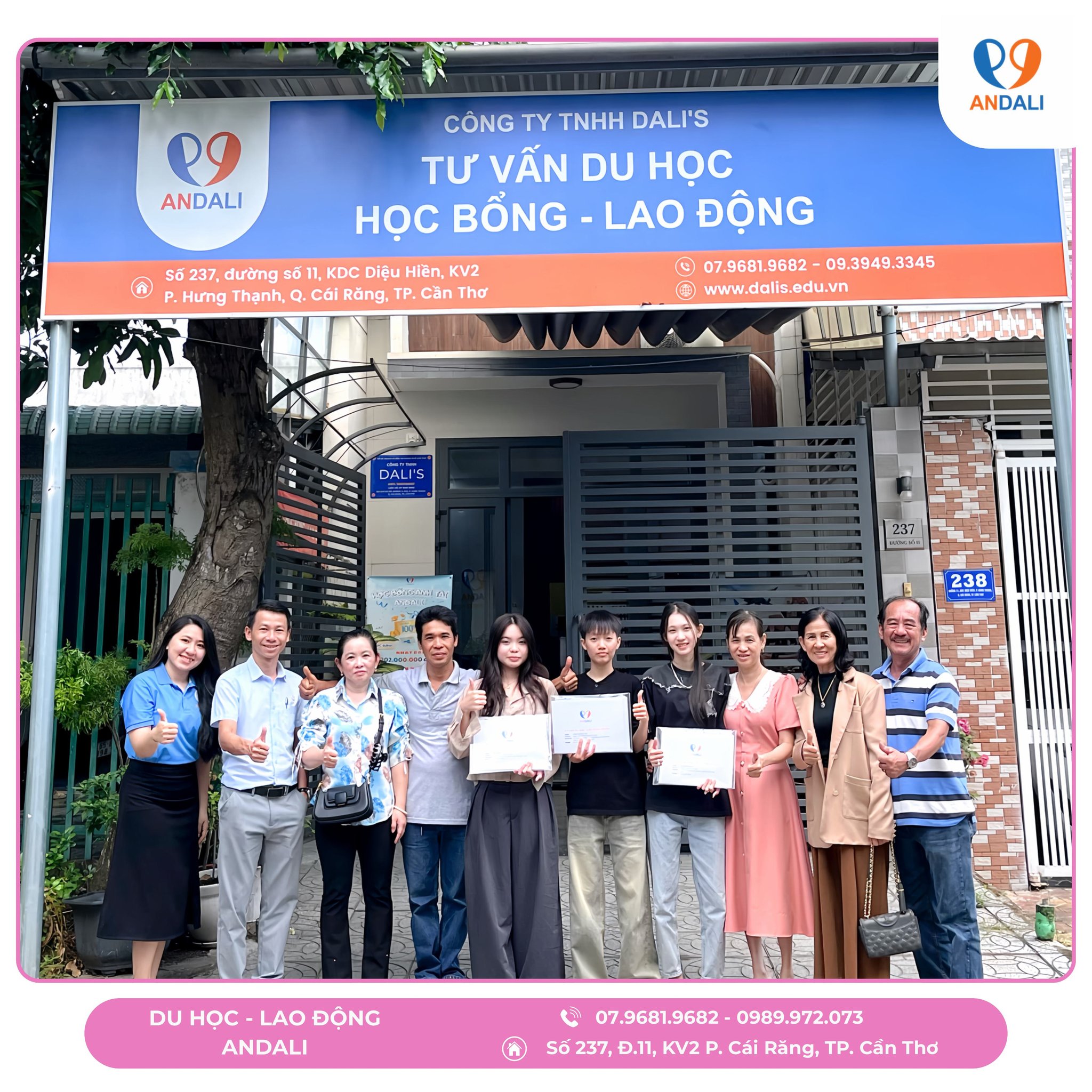 ANDALI trao visa du học Nhật Bản kỳ tháng 4 năm 2026