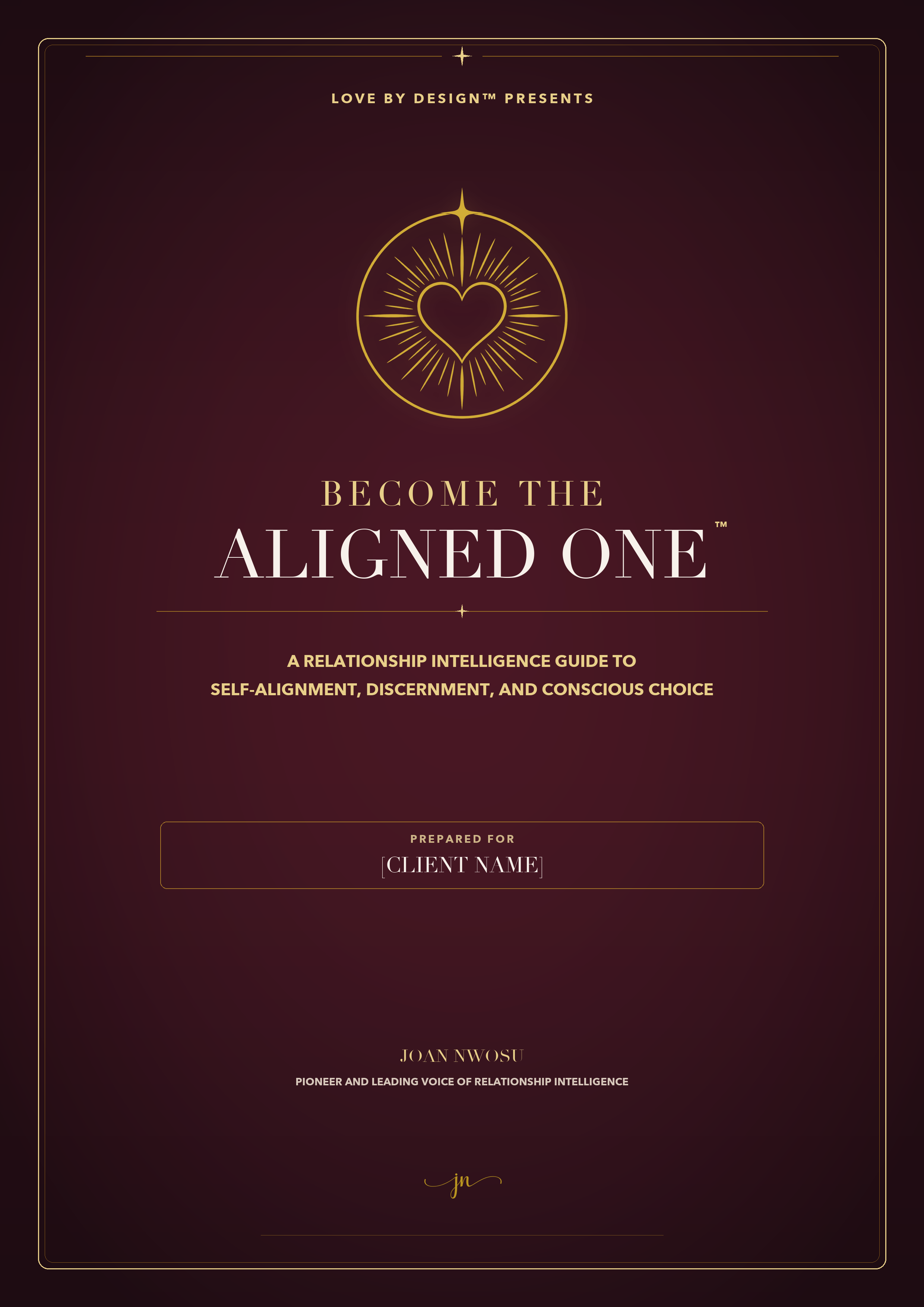 Become the Aligned One programme cover