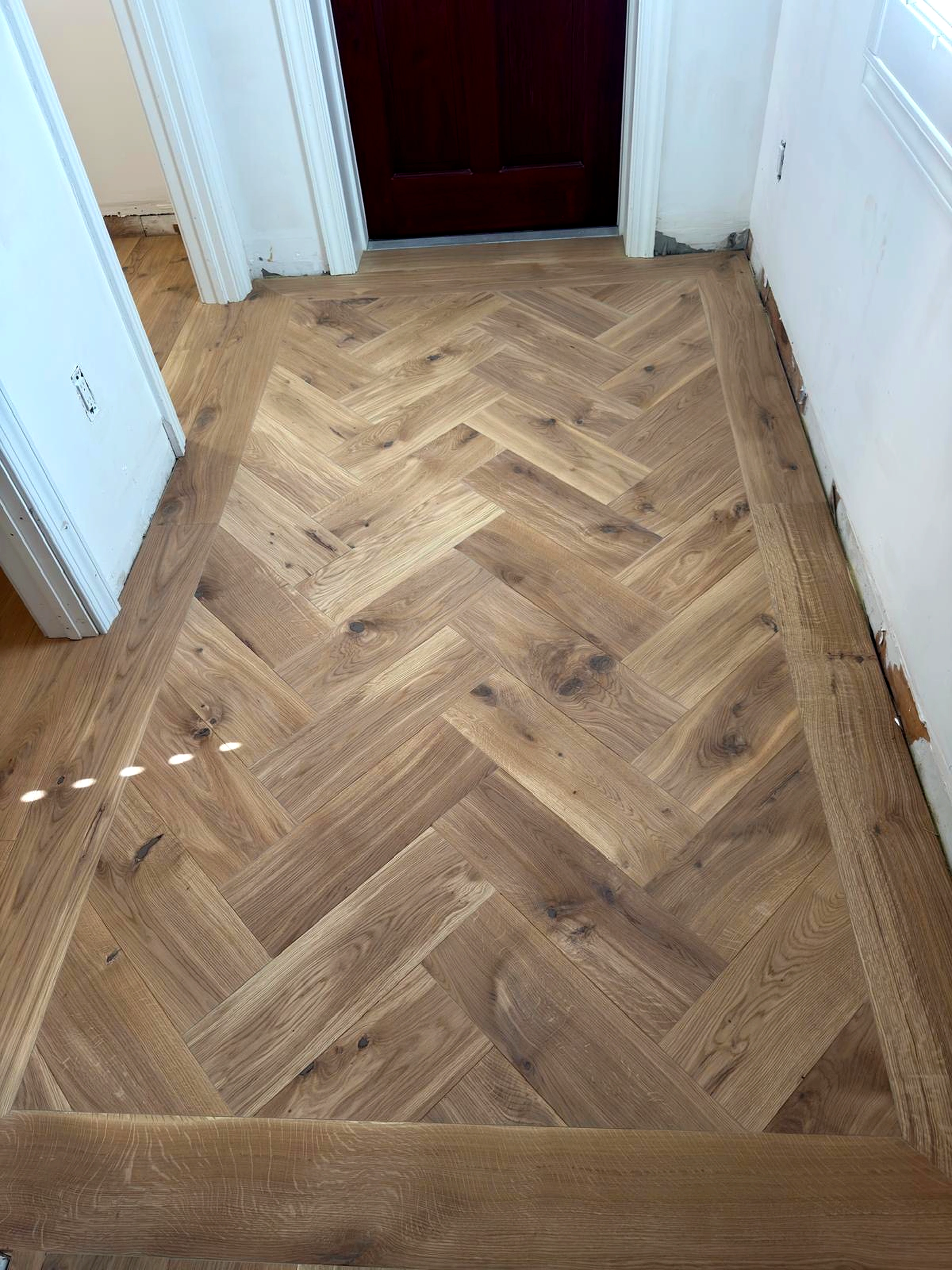 Hardwood flooring installation