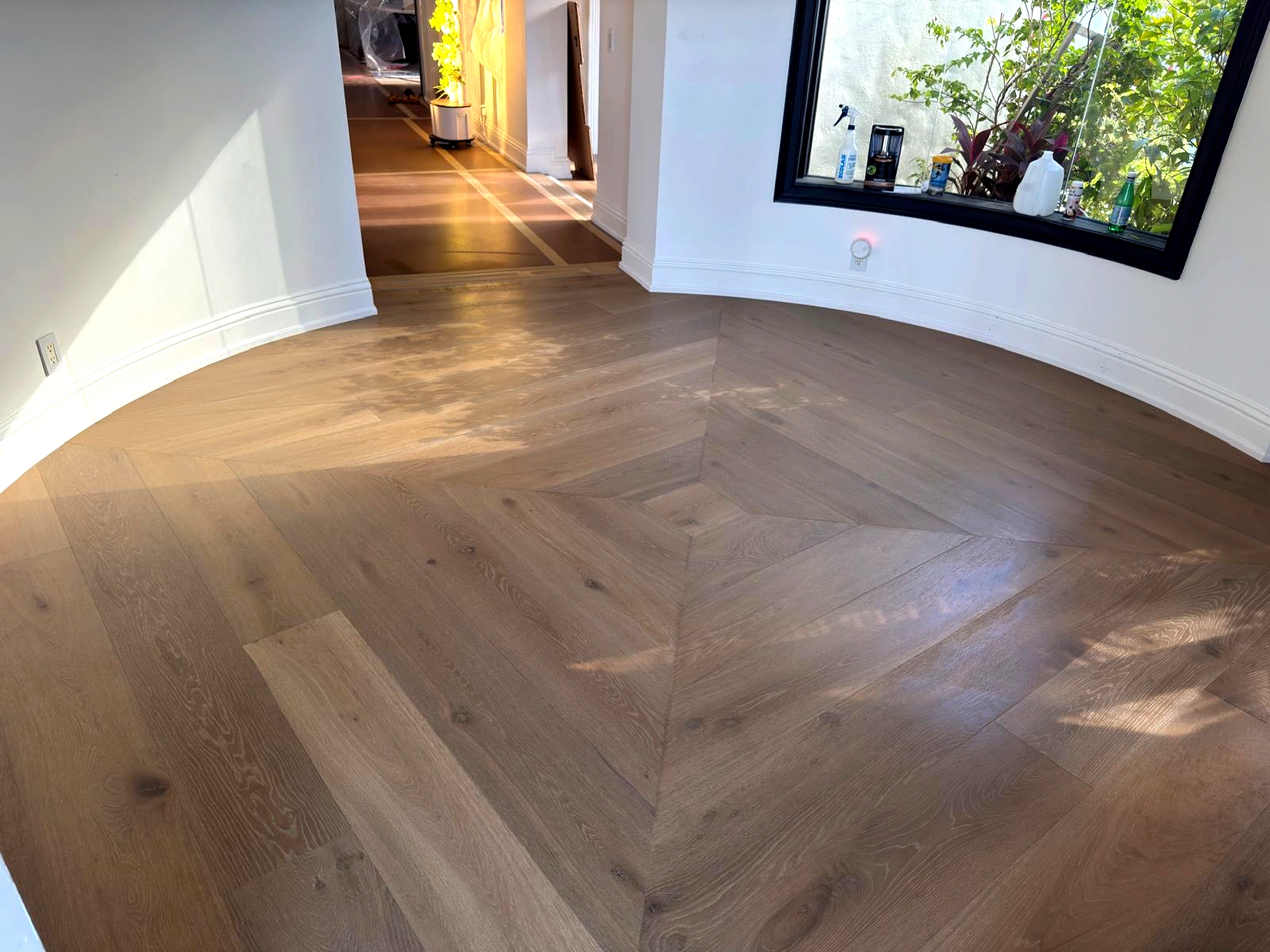 Hardwood flooring installation