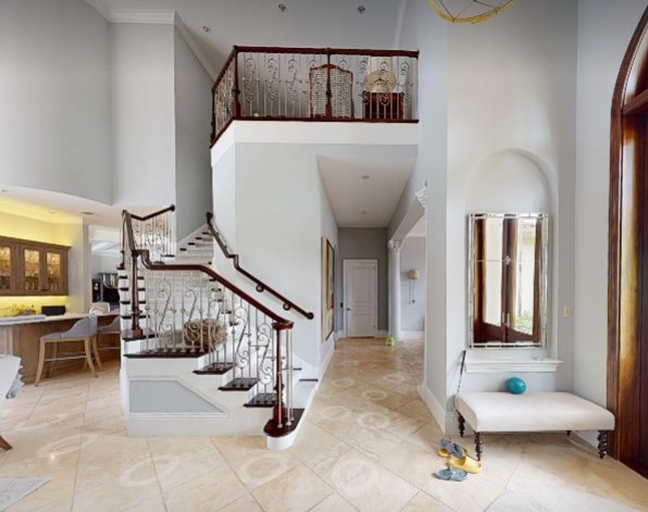 Staircase before remodel