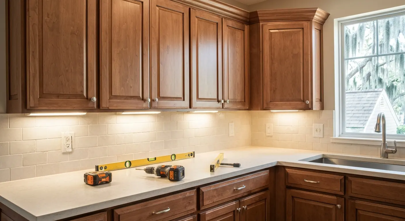 Kitchen cabinet installation