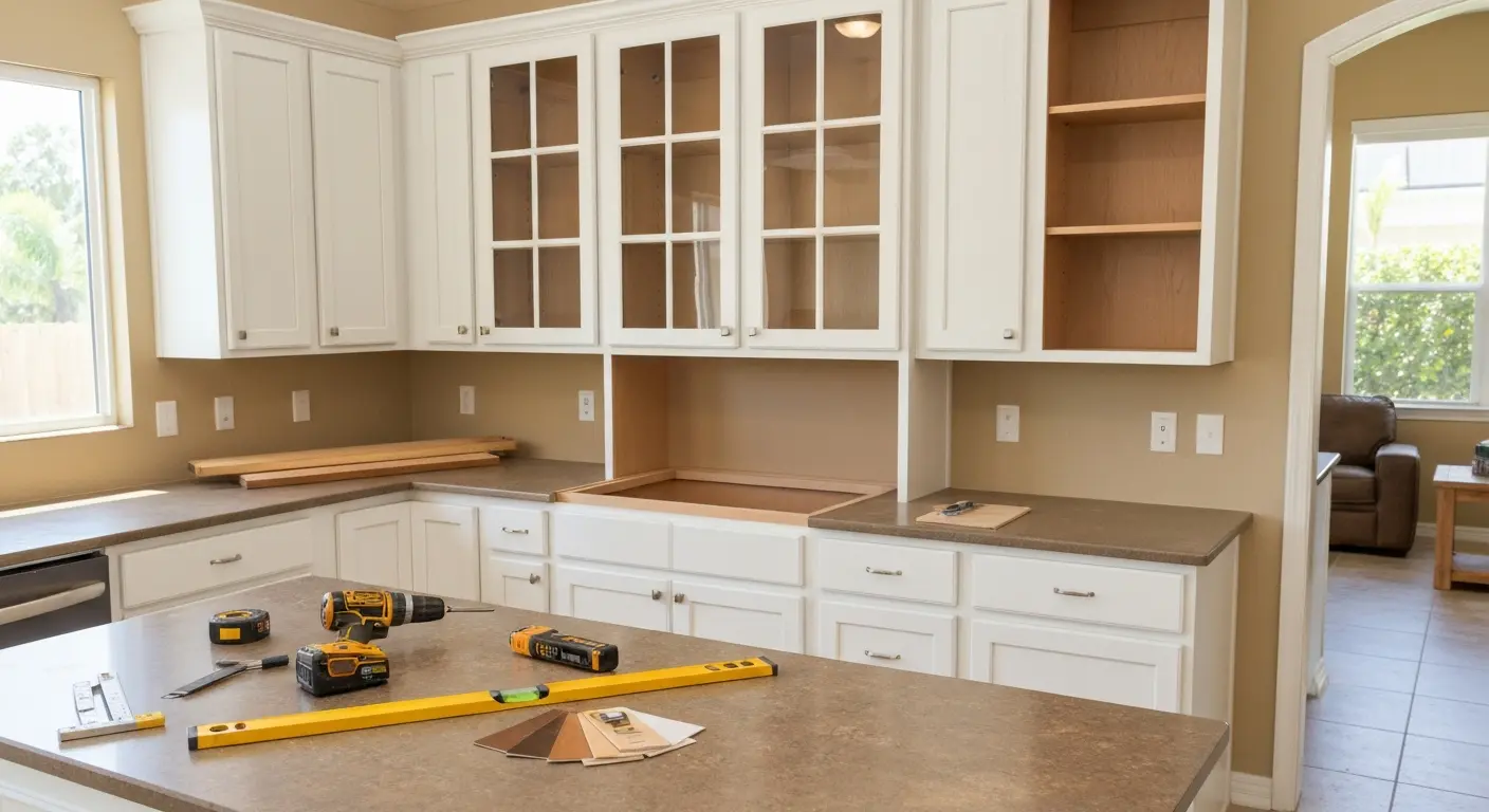Kitchen cabinet installation