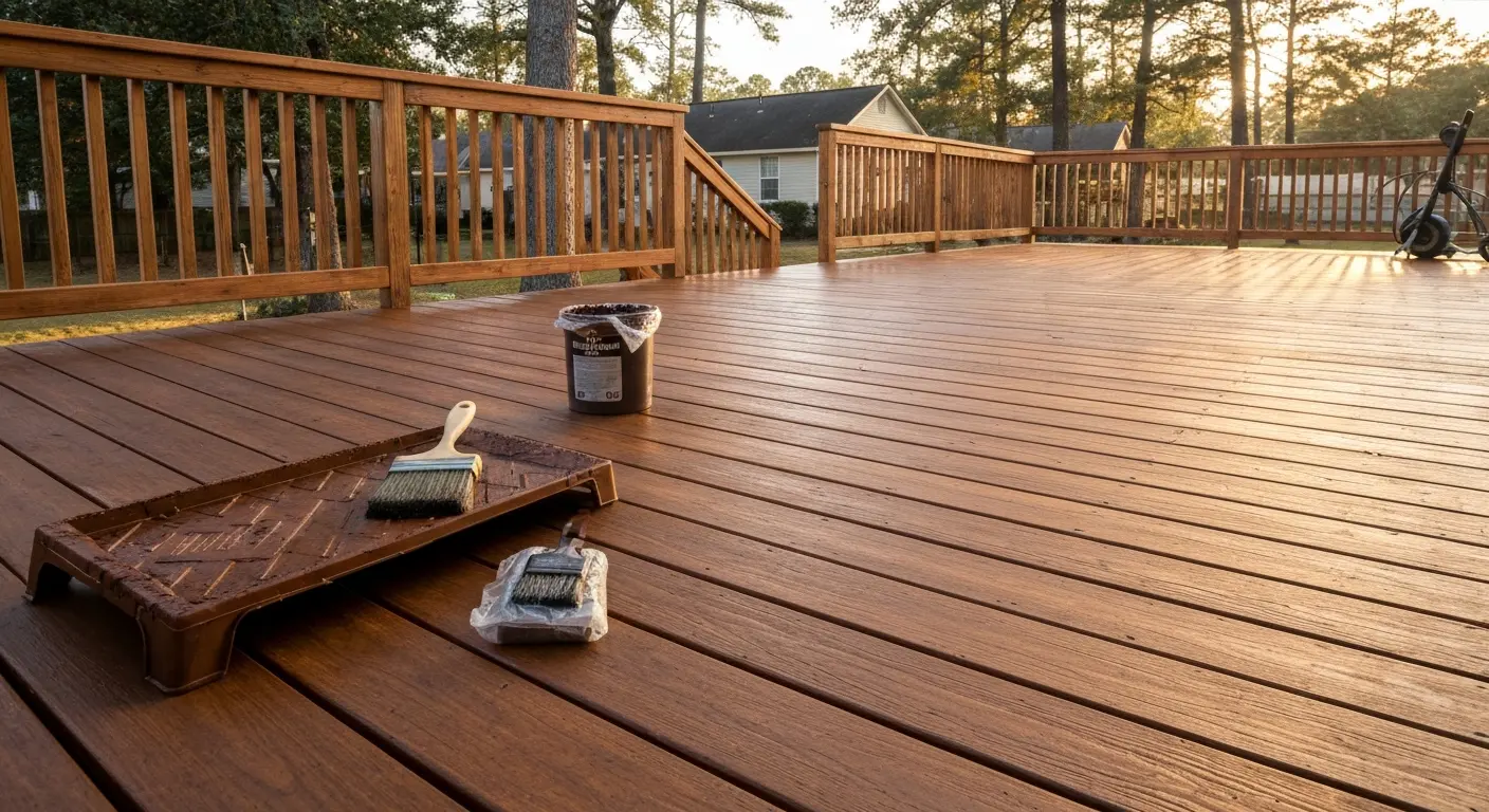 Deck staining service in Madison Mississippi