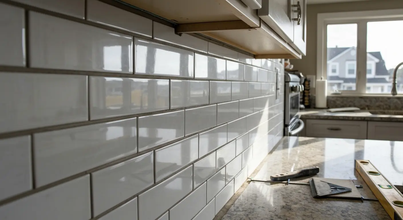 Decorative kitchen backsplash