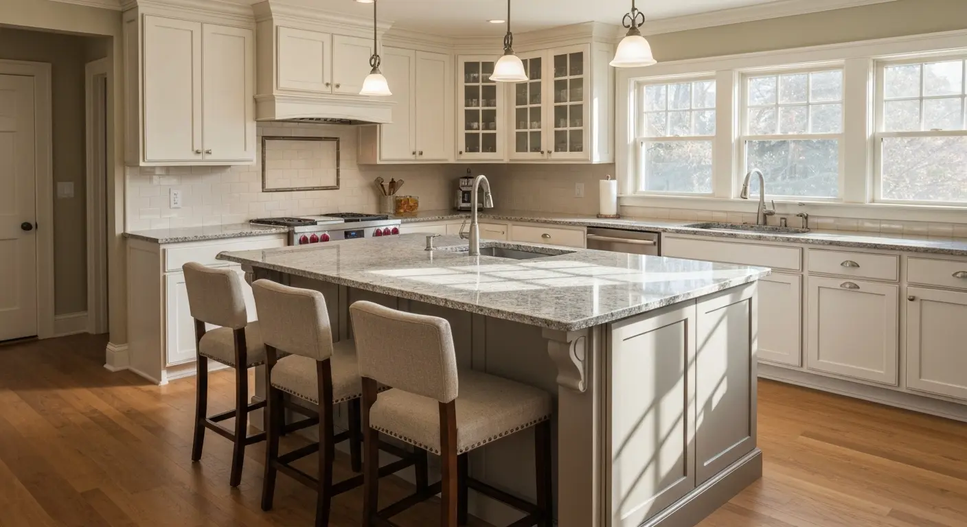 Kitchen island with seating