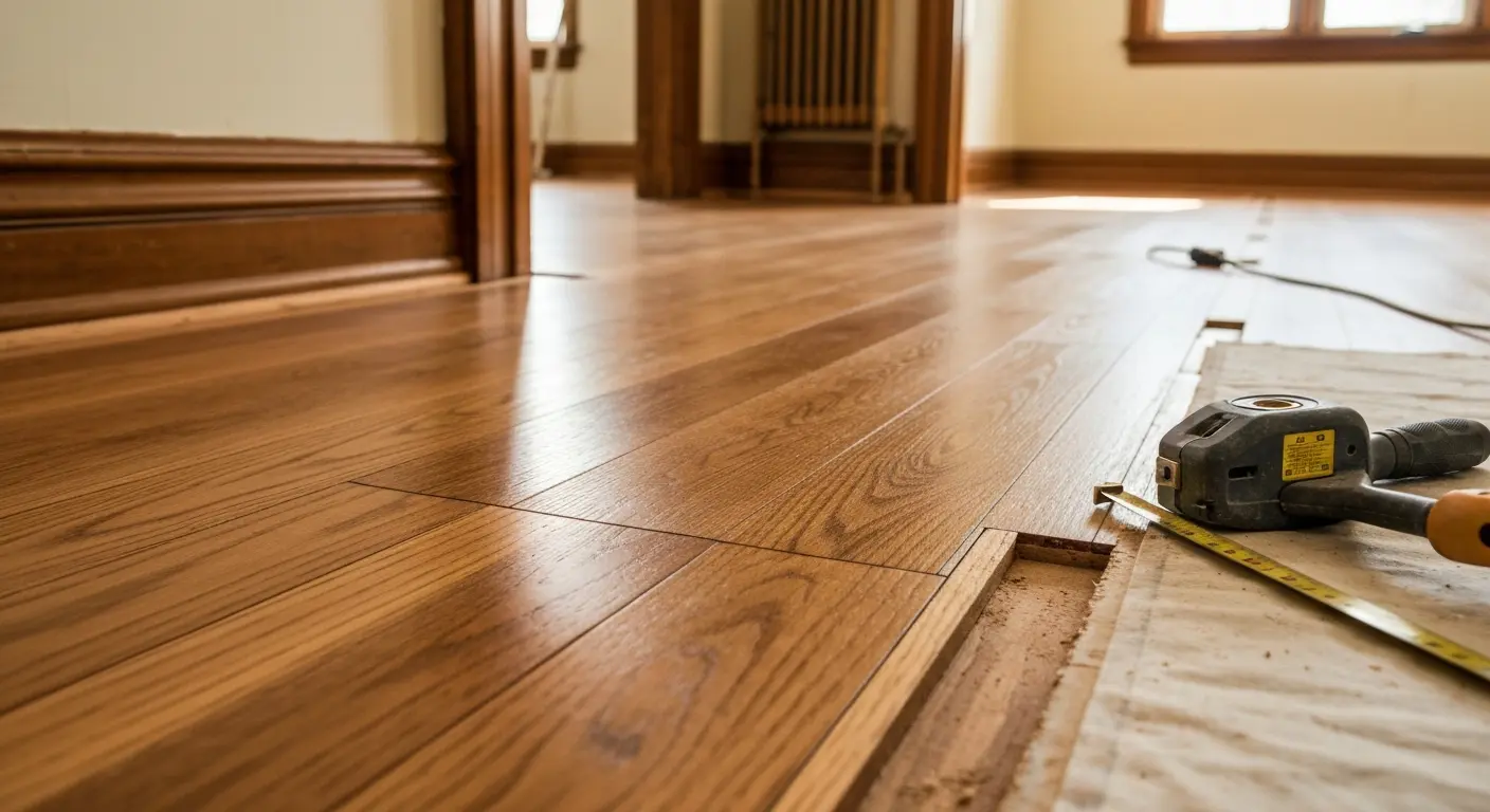 Hardwood flooring installation