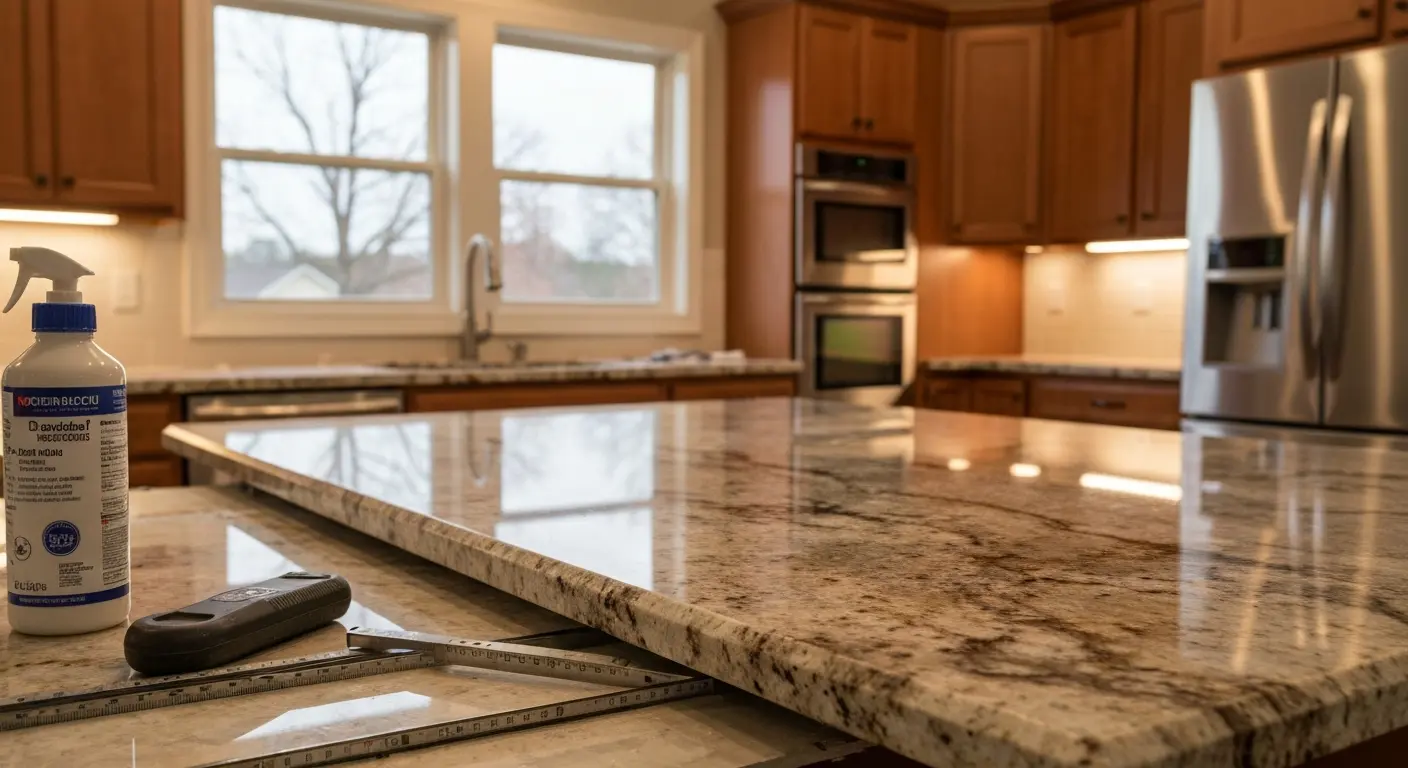 Granite and quartz countertop installation in Madison
