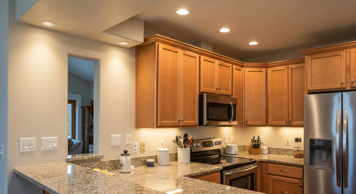 Smart dimmer controls for kitchen lighting