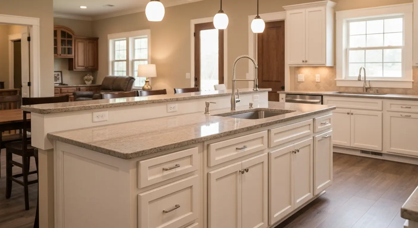 Kitchen island design and installation Clinton MS