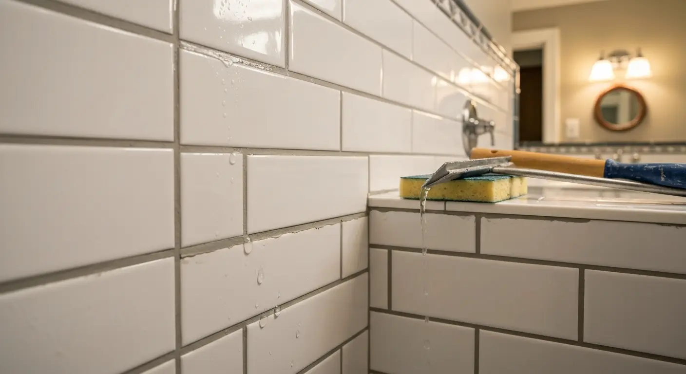 Tile shower repair and resealing