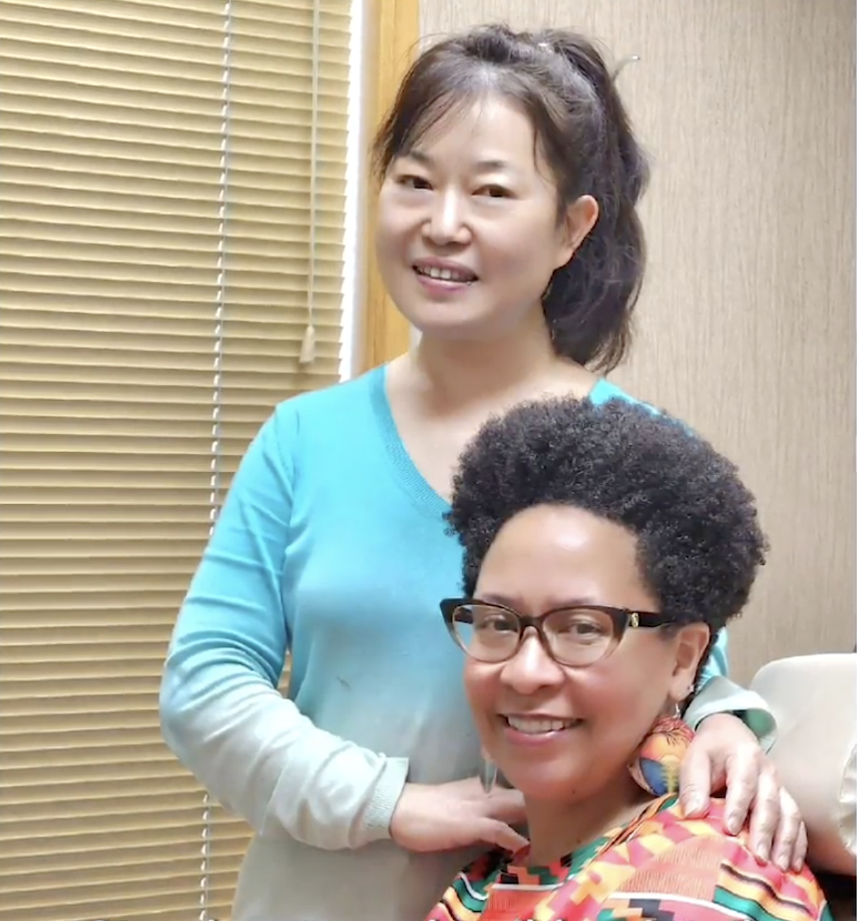 Dr. Zhang with a patient at A to Z Magic Dental in Richton Park