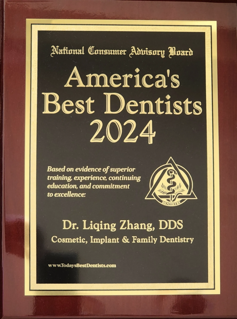 America's Best Dentists 2024 — Dr. Liqing Zhang DDS Cosmetic Implant Family Dentistry