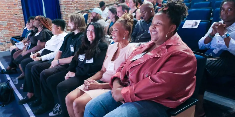Participants at the Mortar Entrepreneurship Academy pitch competition