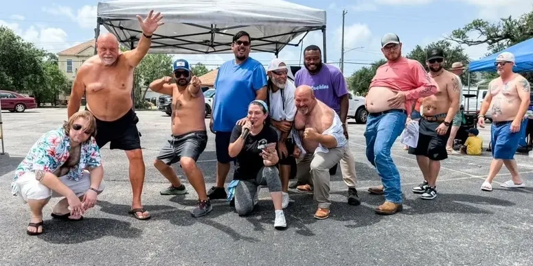 Battle of the Dad Bods competition on Broadway Street