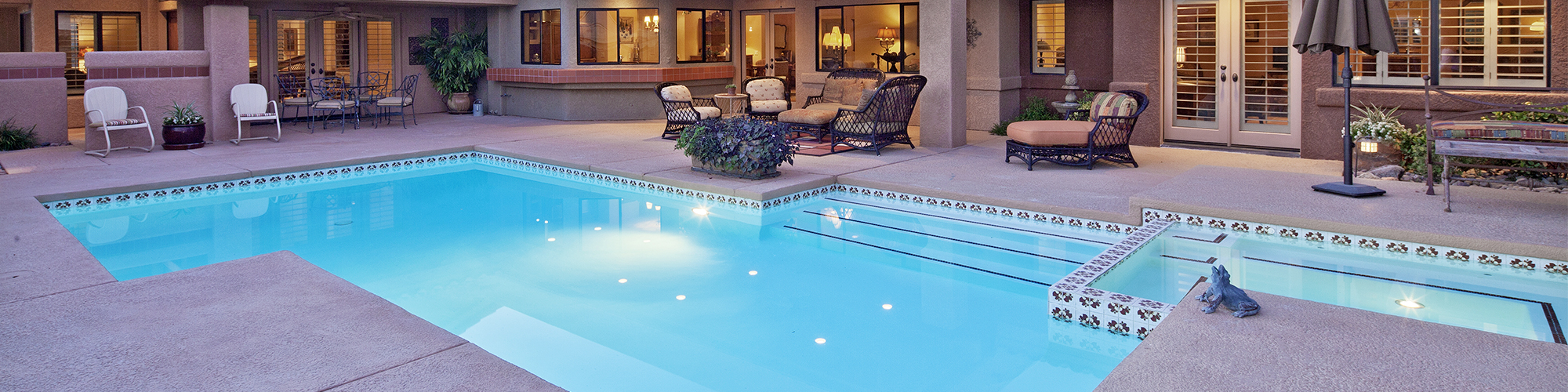 Pool pump and filter equipment being serviced