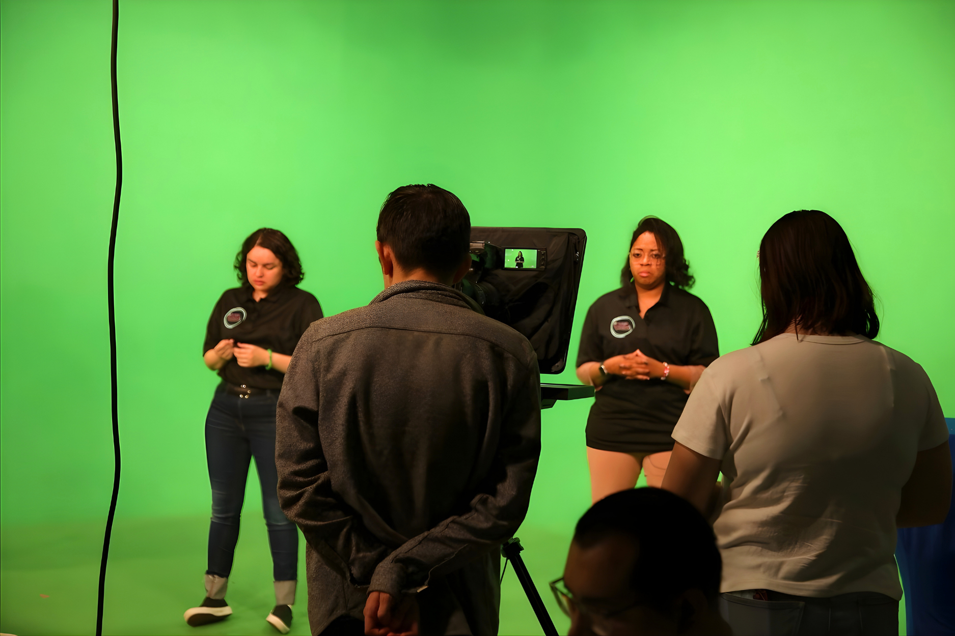 Students performing, filming, or editing projects at JDS Creative Academy showcasing hands-on learning and creativity