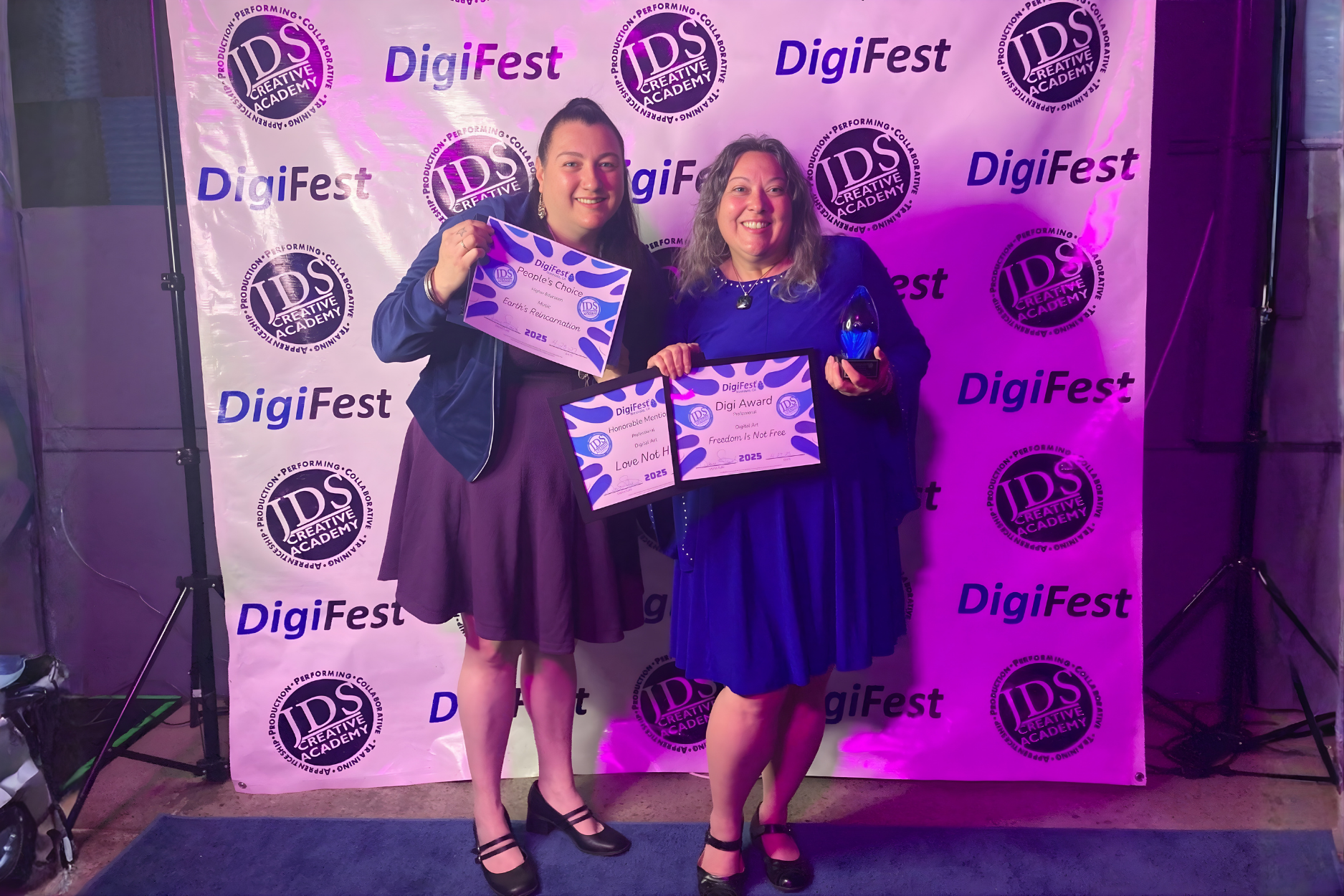 Excited attendees watching film screenings and digital art installations at DigiFest® Temecula 2026