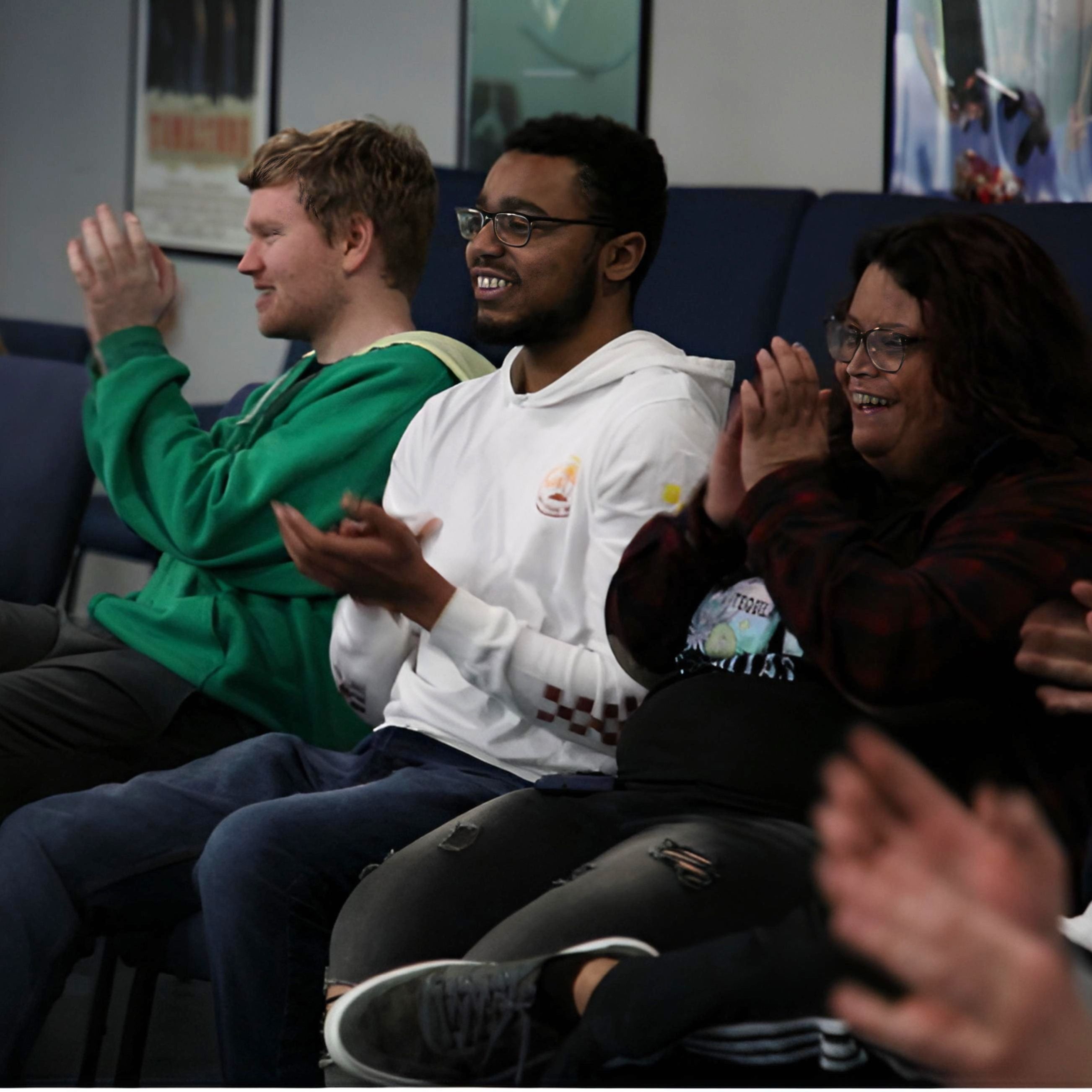 Title 17 participants collaborating on spring arts projects