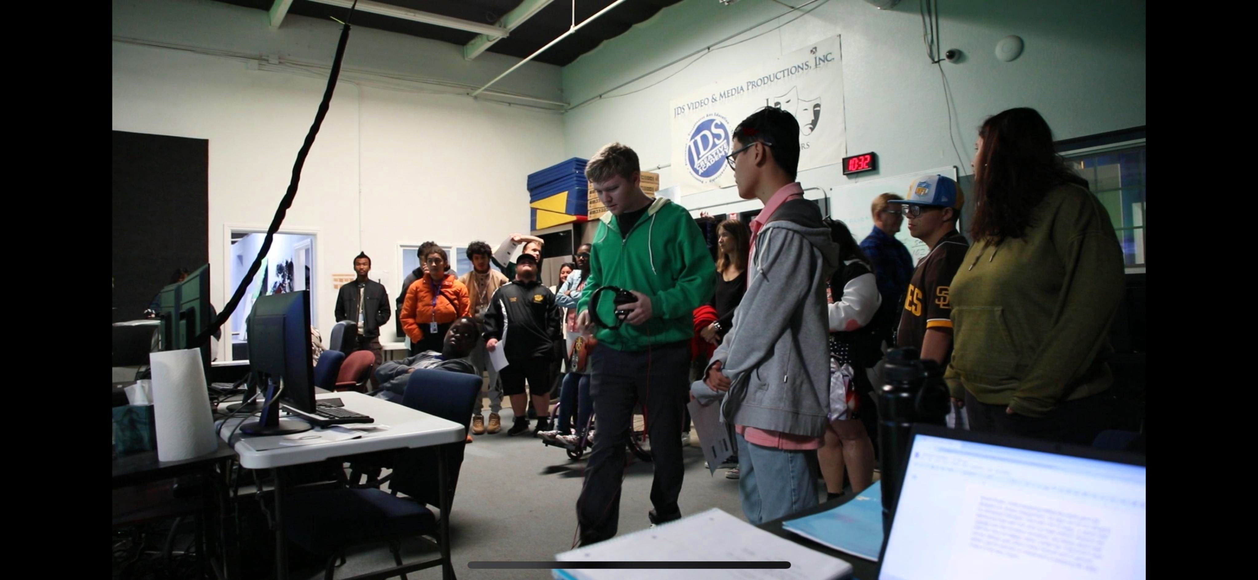 Title 17 participants collaborating on spring arts projects