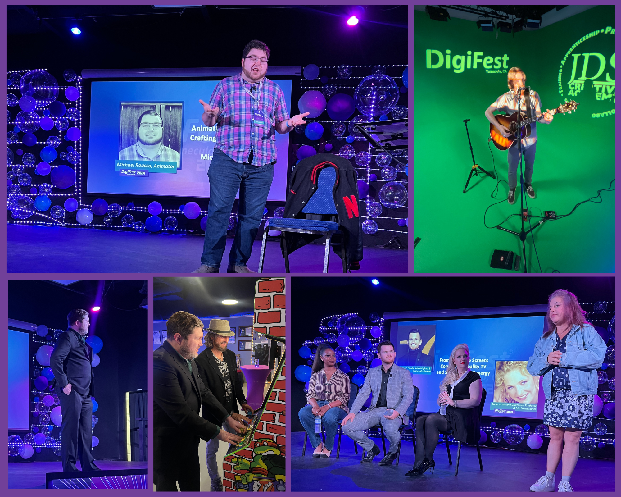 Creatives networking and presenting their projects at DigiFest Awards Weekend