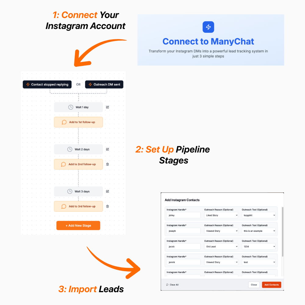 instagram dm crm dmtracker