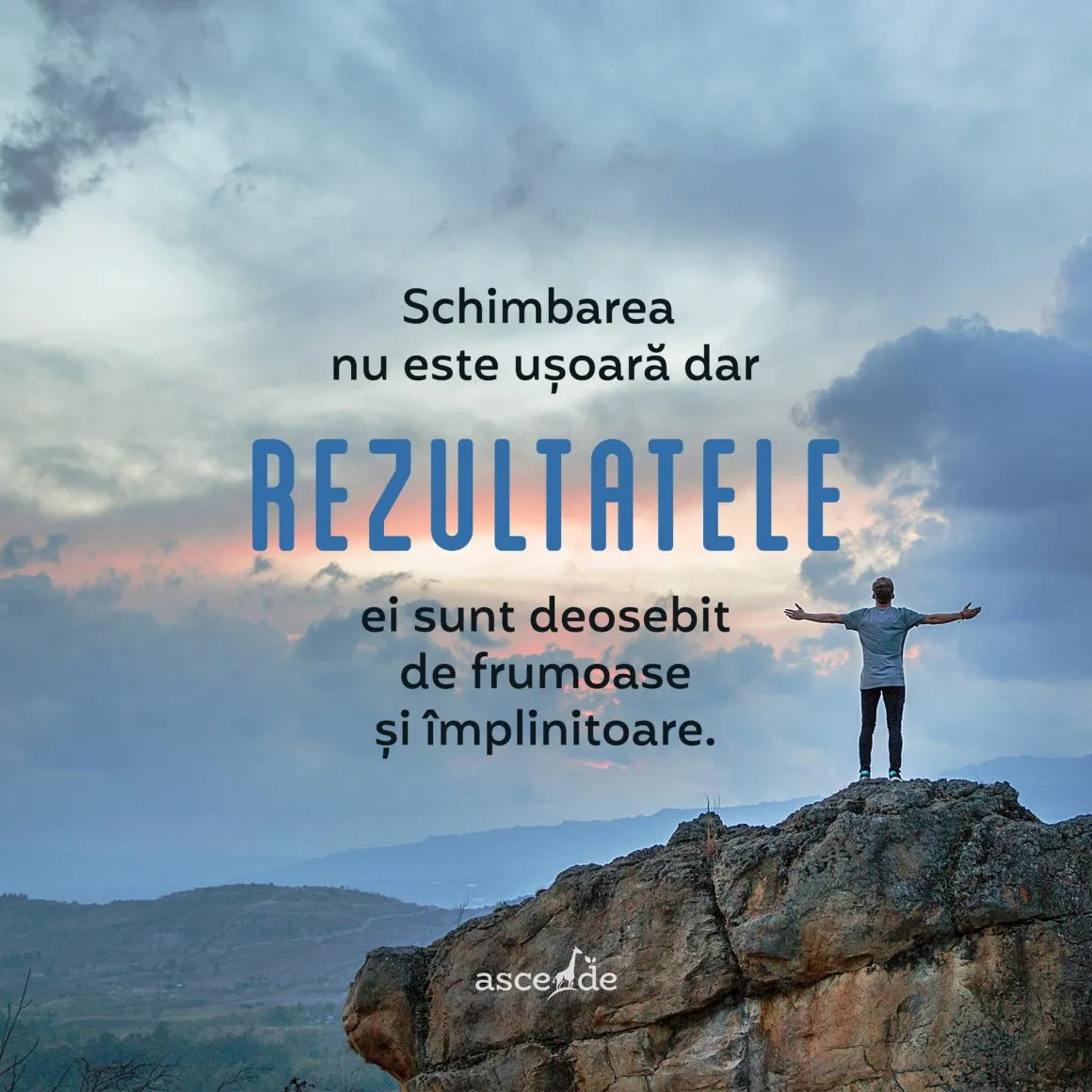Este doar un exemplu din altele pe care ți le-aș putea oferi ca să vezi că lupta pentru schimbare nu este ușoară dar rezultatele ei sunt deosebit de frumoase și împlinitoare.