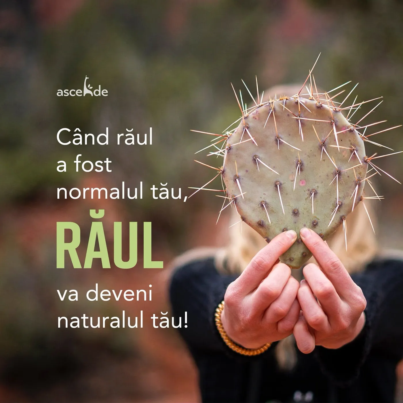 Când răul a fost normalul tău, răul va deveni naturalul tău!