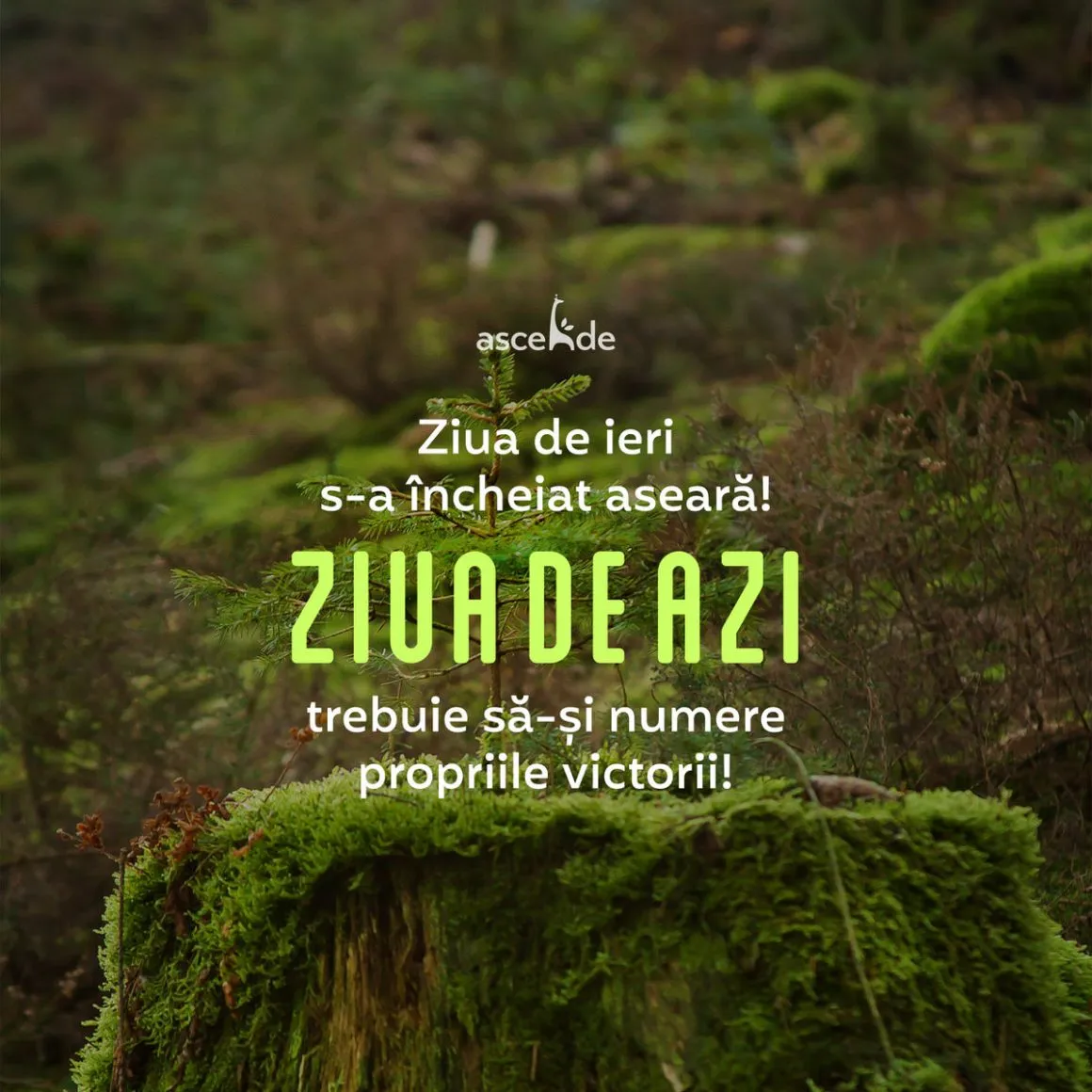 Ziua de ieri s-a încheiat aseară! Ziua de azi trebuie să-și numere propriile victorii.