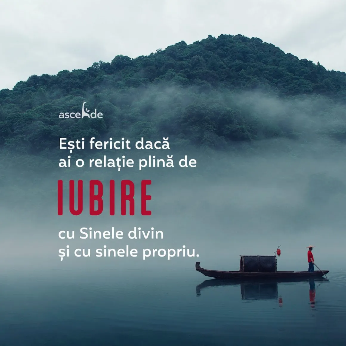 Ești fericit dacă ai o relație plină de iubire cu Sinele divin și cu sinele propriu.