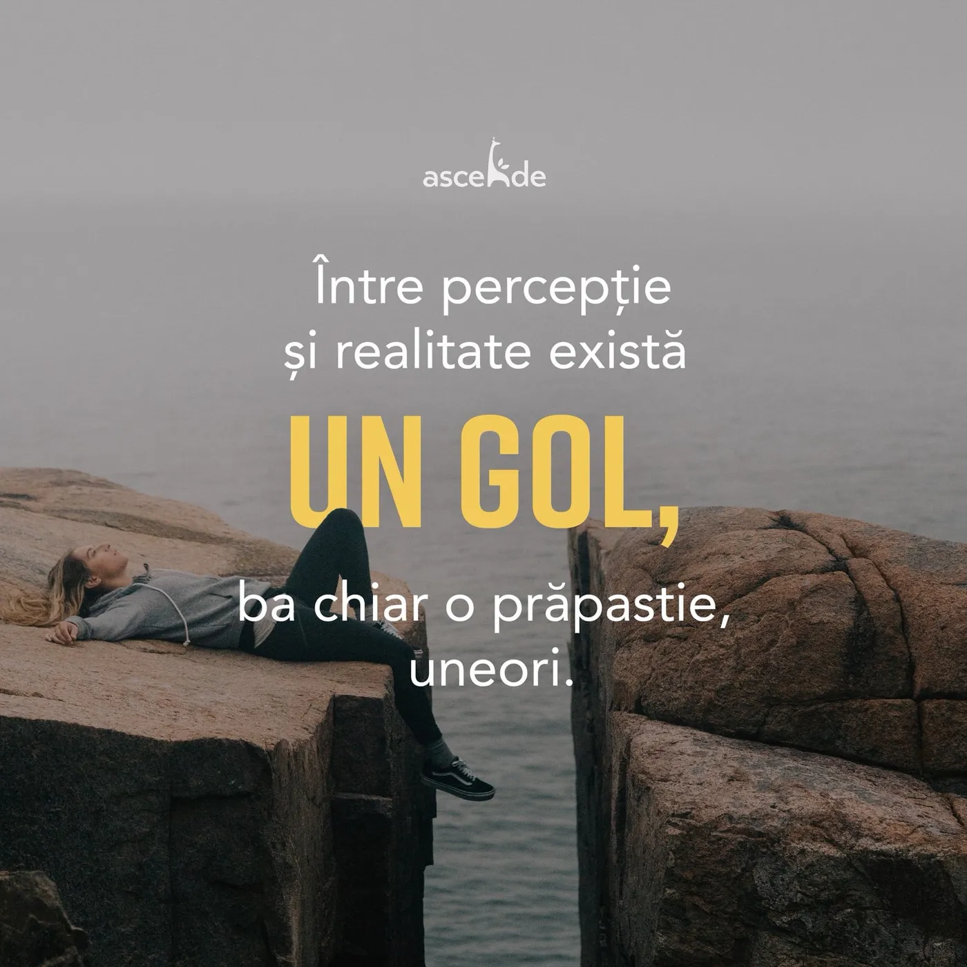 Între percepție și realitate există un gol, ba chiar o prăpastie, uneori.