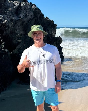 Barry Penner at the beach