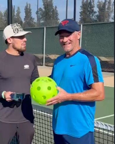 Barry Penner on the pickleball court
