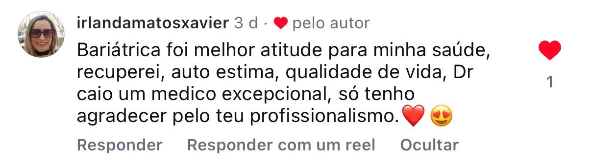 Depoimento real de paciente sobre saúde, autoestima e qualidade de vida