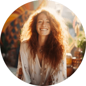 Mature caucasian woman smiling