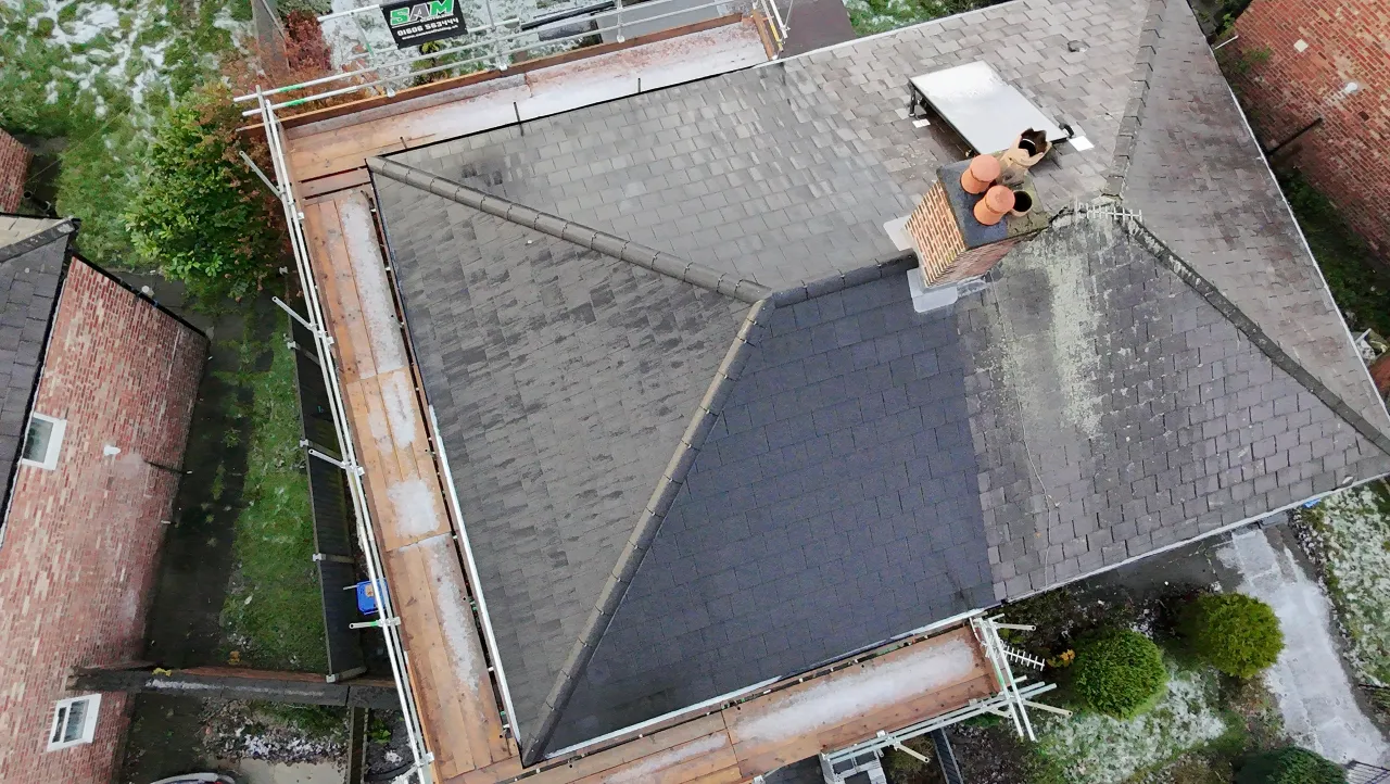 Roofing job completed