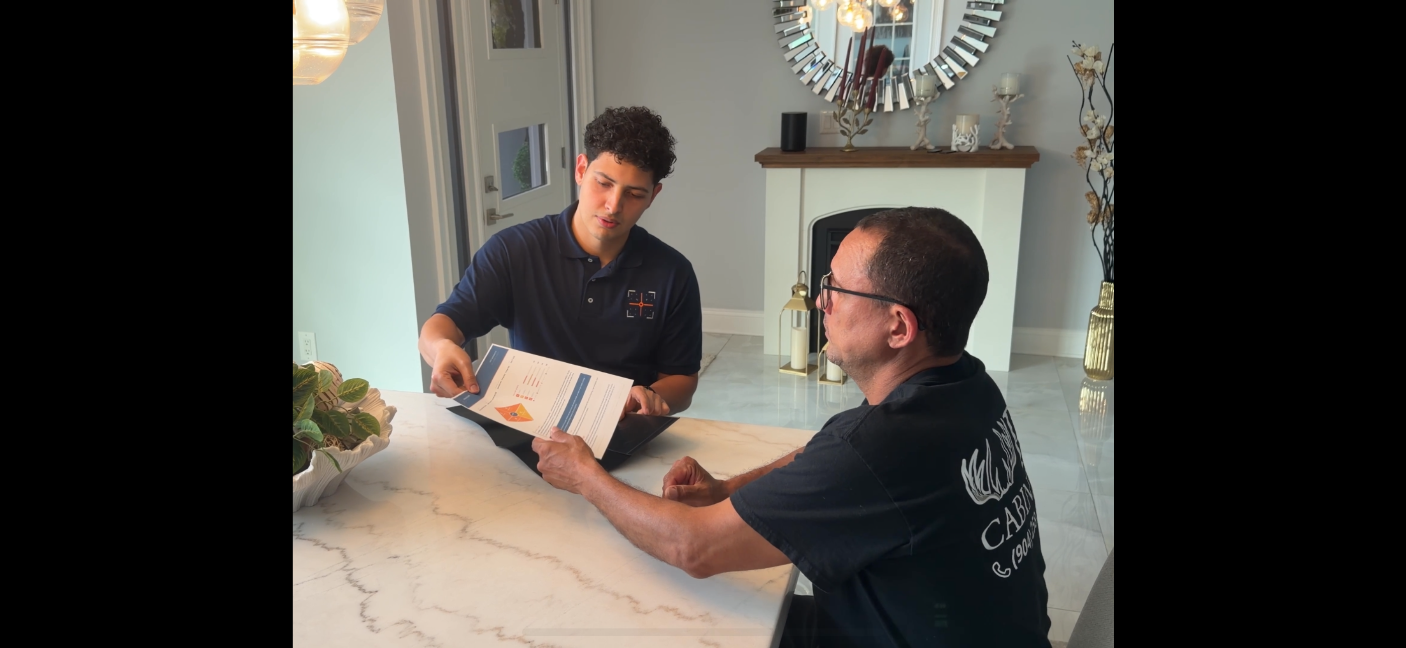 Contractor at work — Chalkline Systems