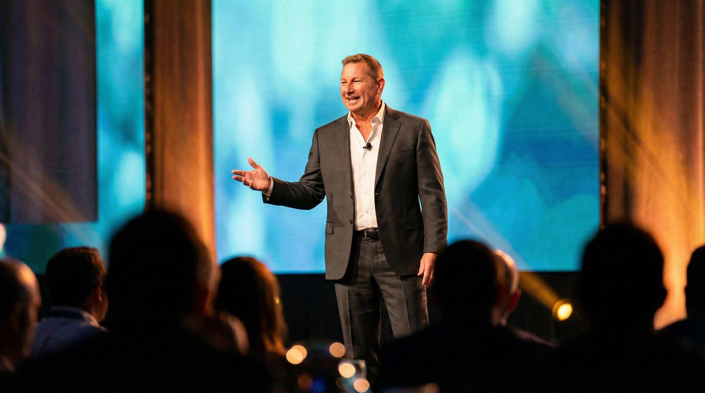 Steve delivering a keynote