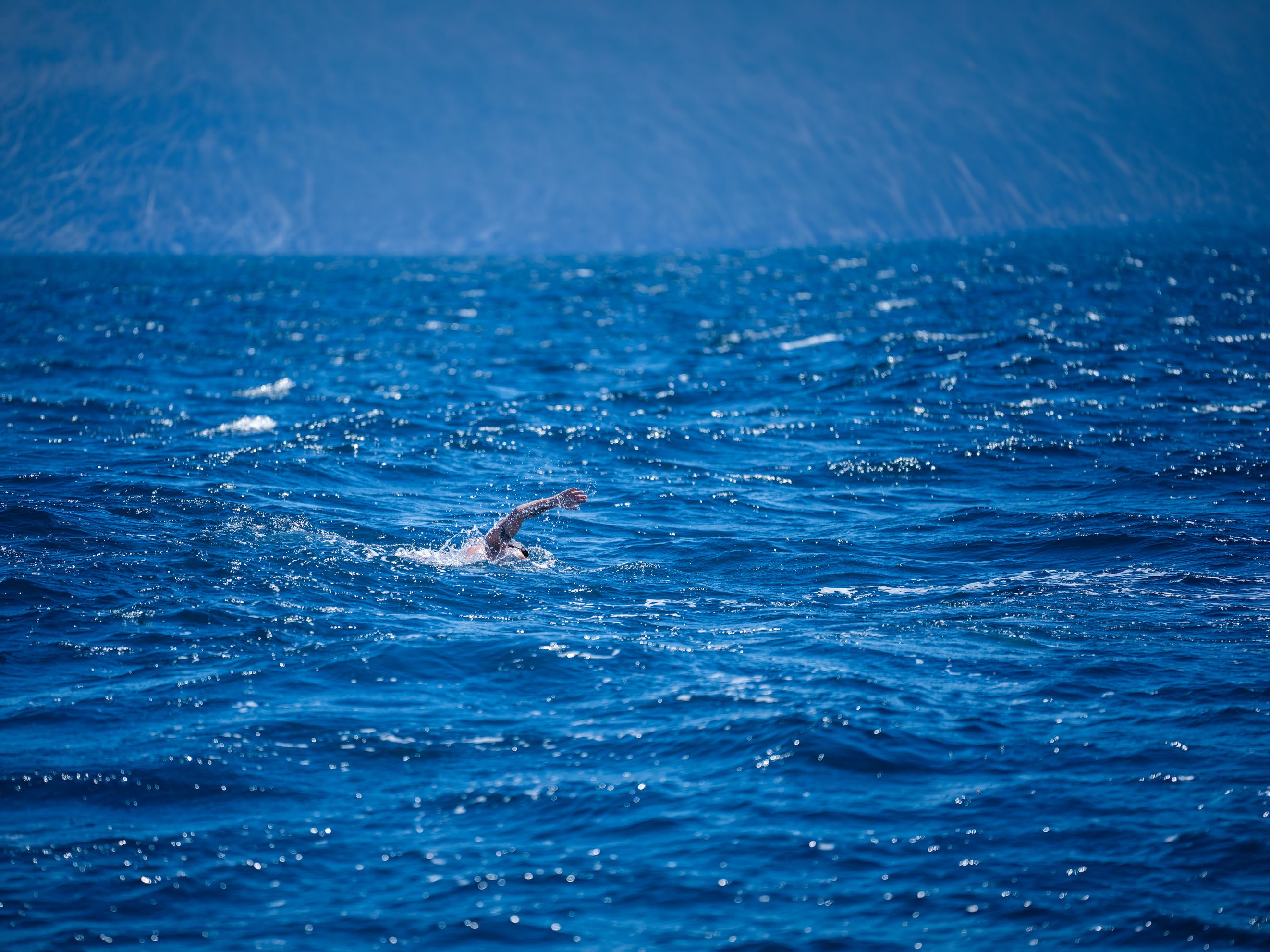 Steve swimming for purpose