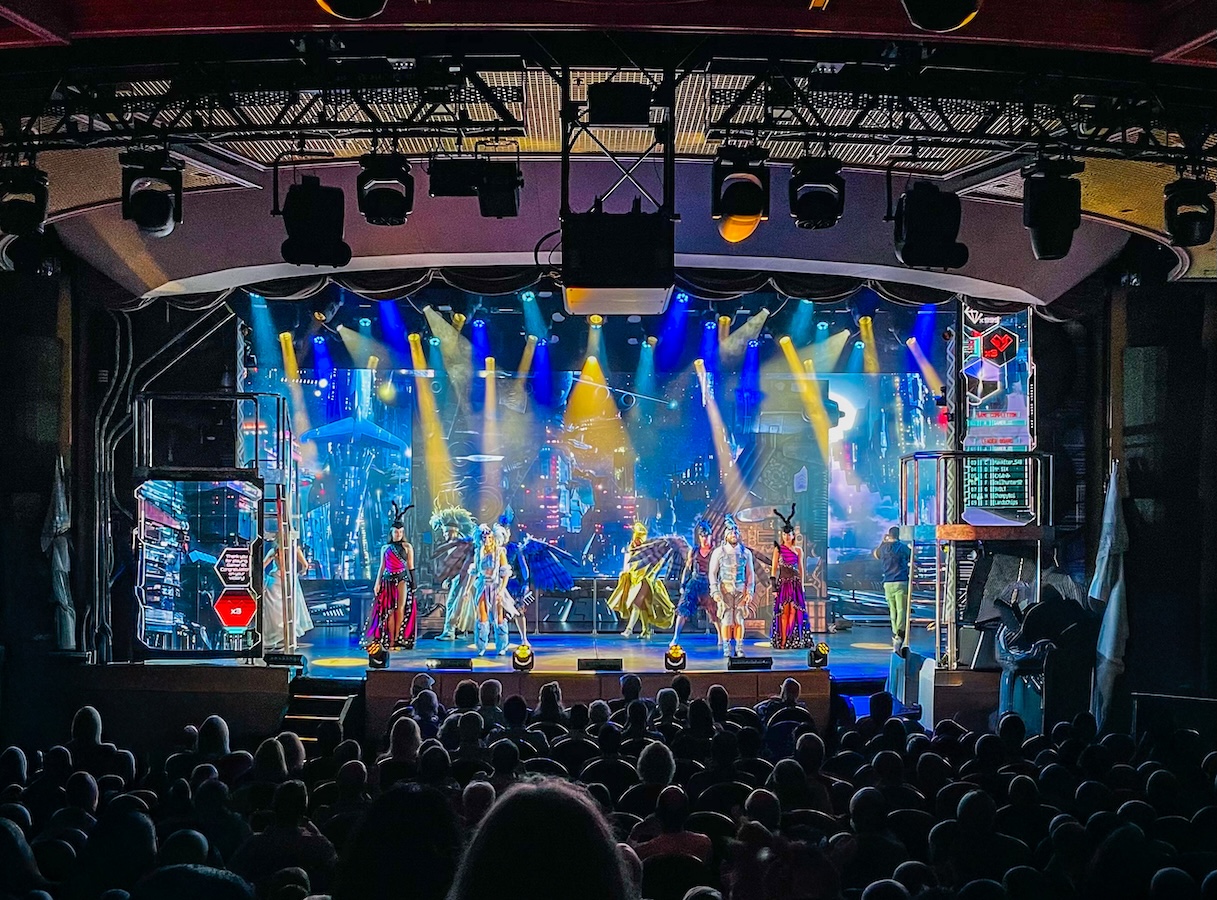 spotlight bar princess cruise entertainment theater main stage musical