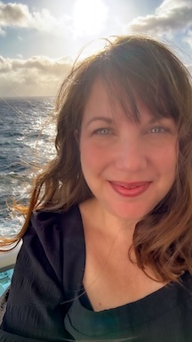 Amanda Garner at sea outside of Vancouver