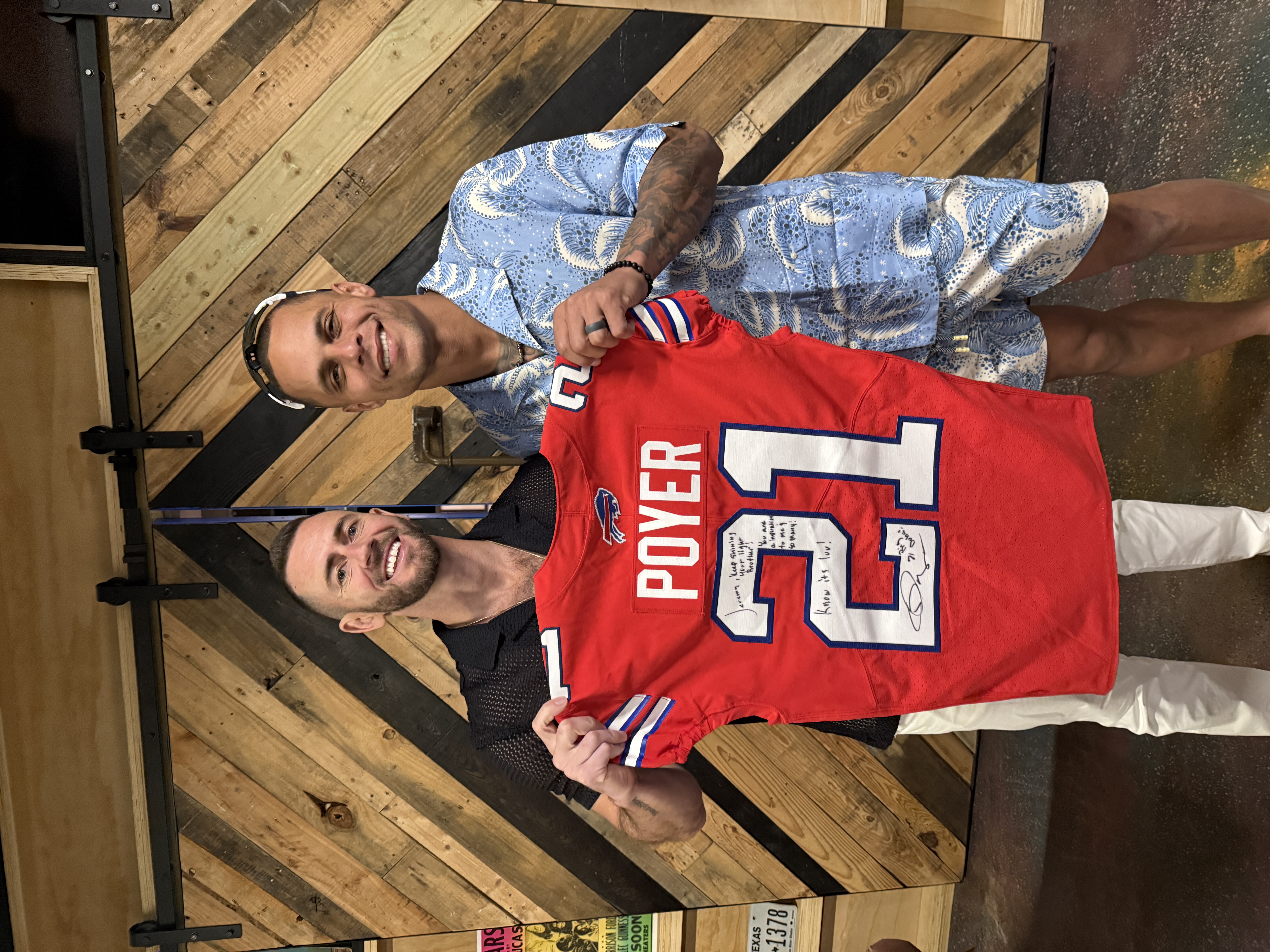 Jeremy with Jordan Poyer